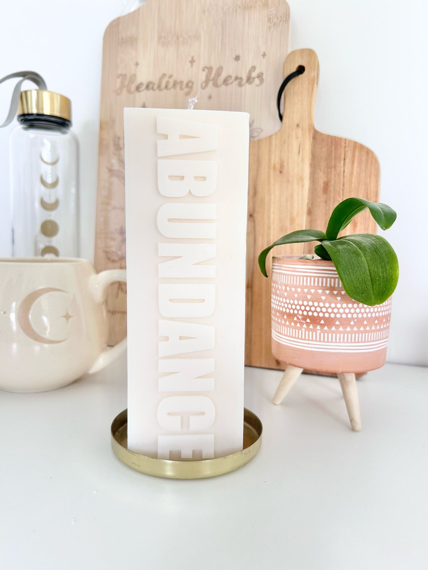 Manifestation Pillar Candle (Large) - ABUNDANCE