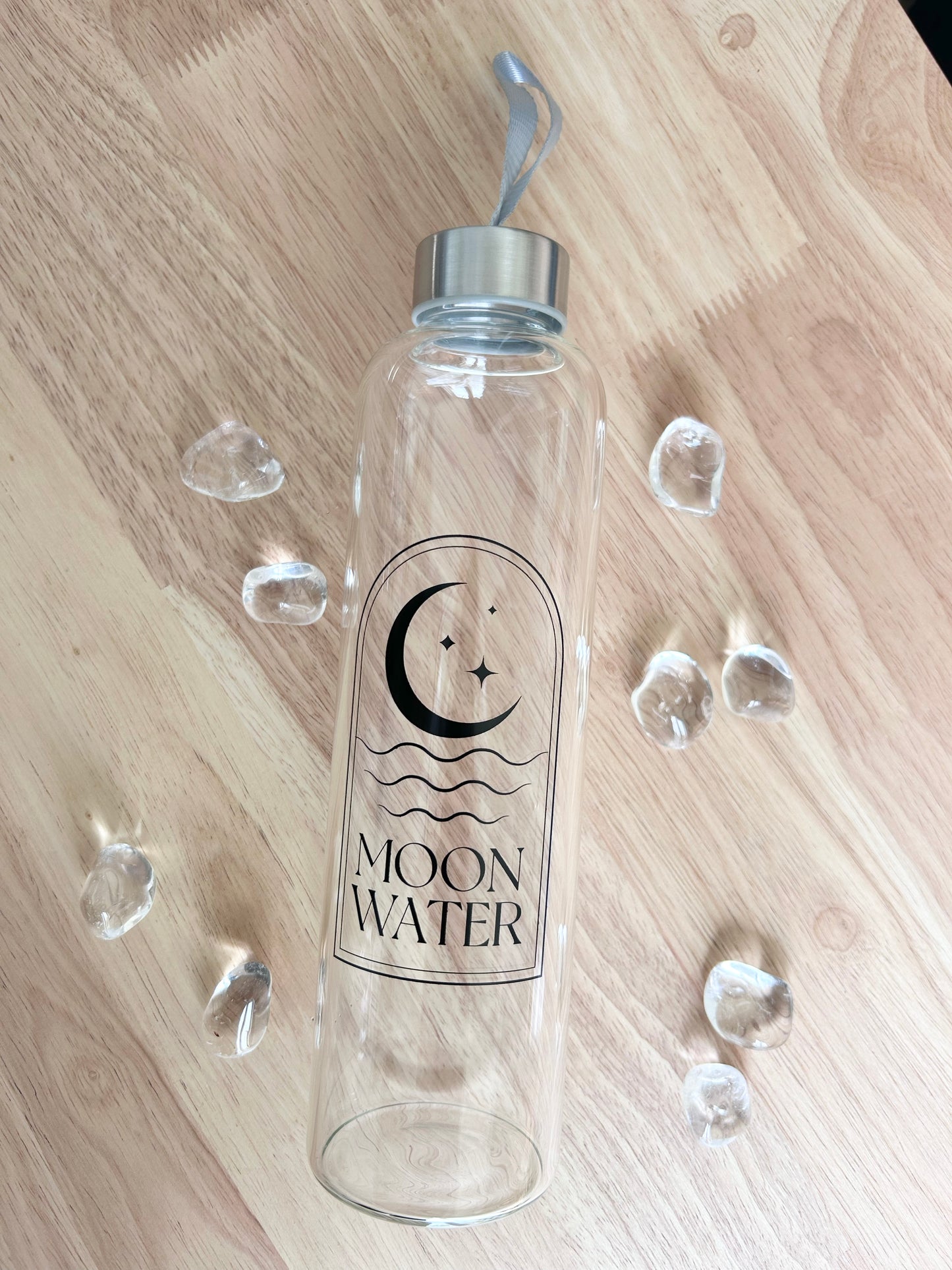 Moon Water - Glass Water Bottle