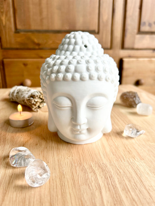 White Buddha Head Burner