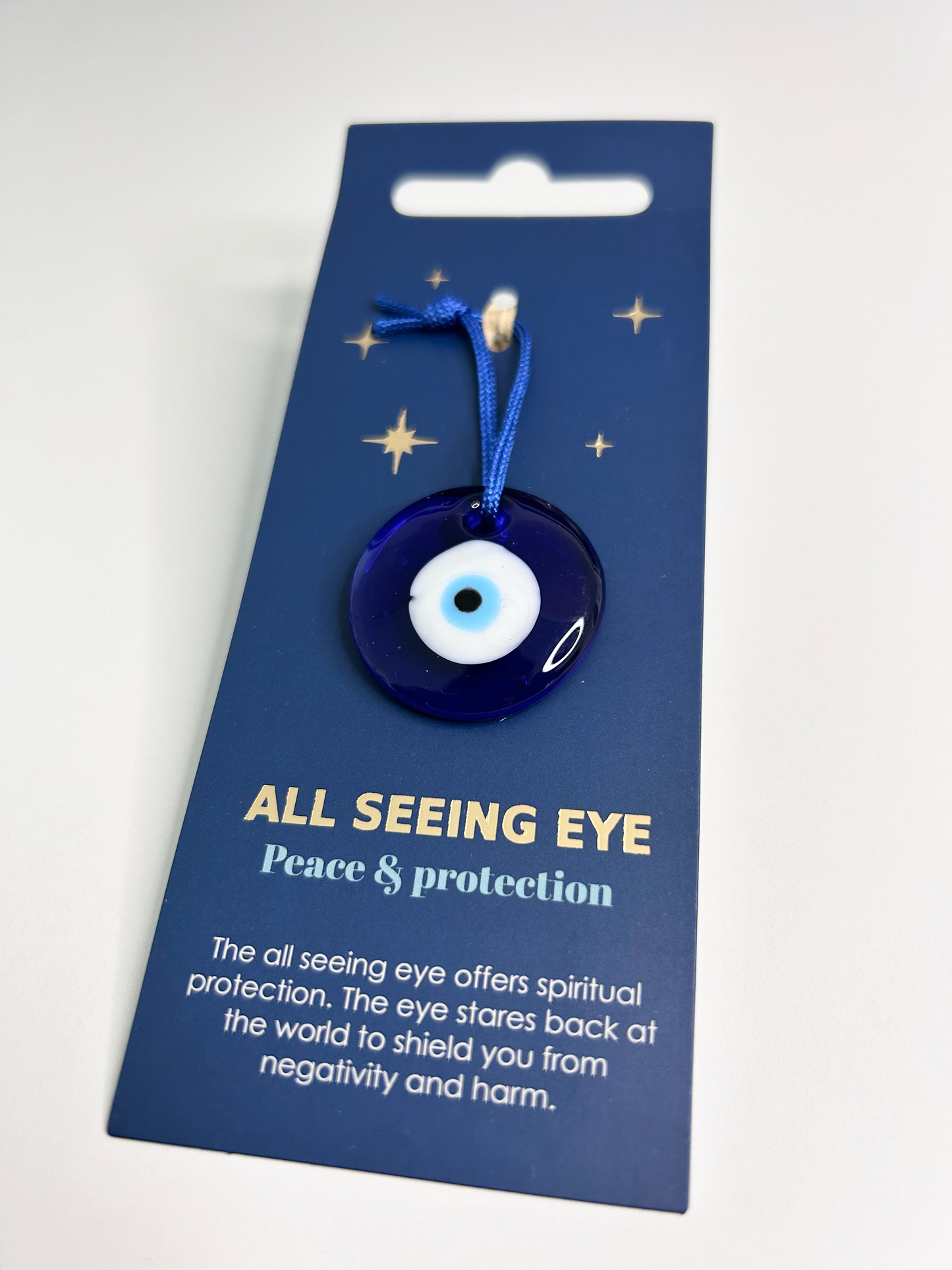 Glass All Seeing Eye Protection Charm