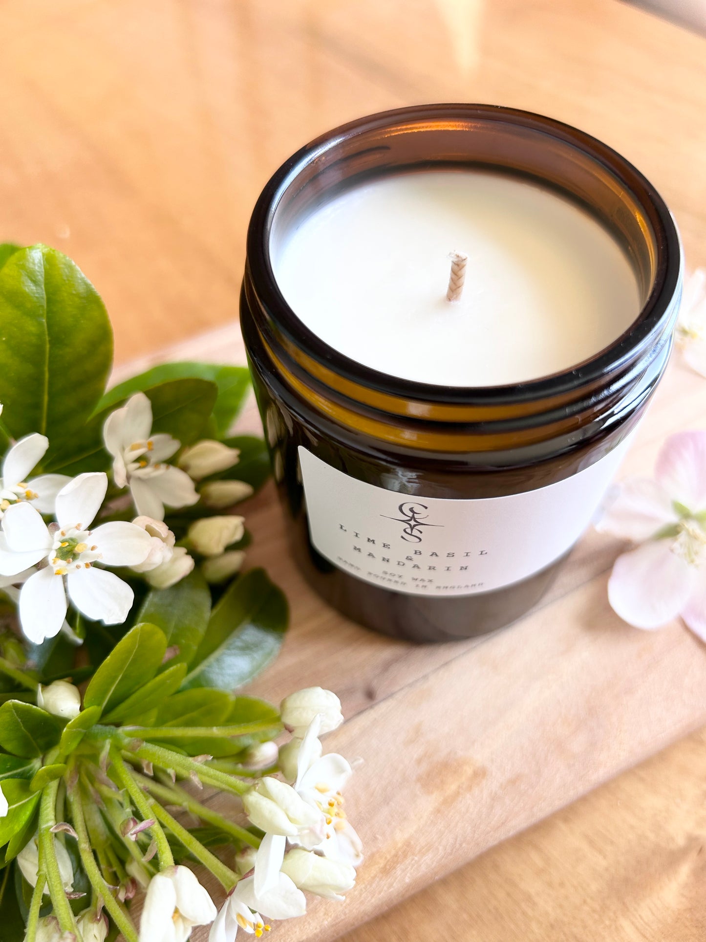 Lime Basil & Mandarin Amber Jar Candle