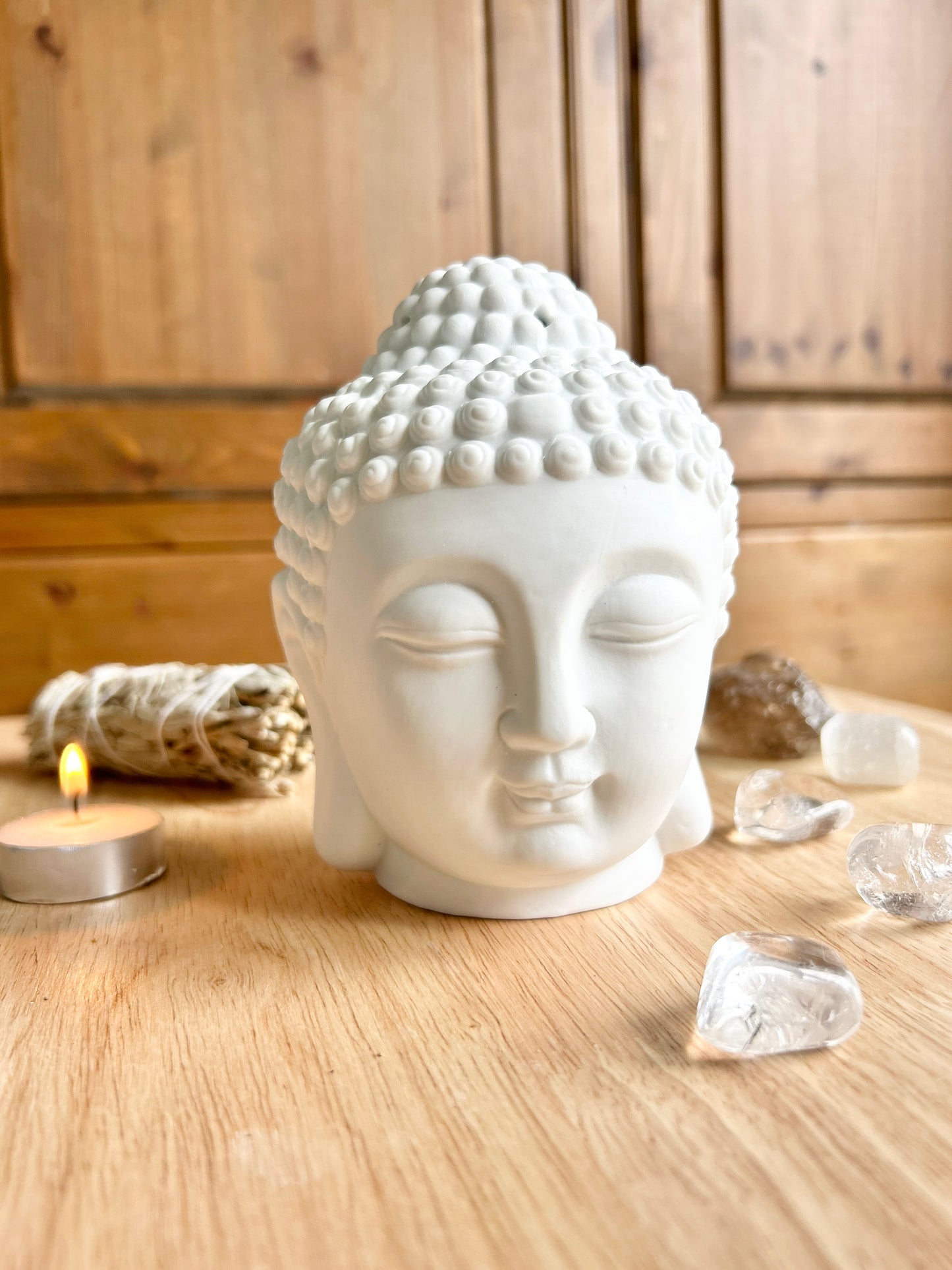 White Buddha Head Burner