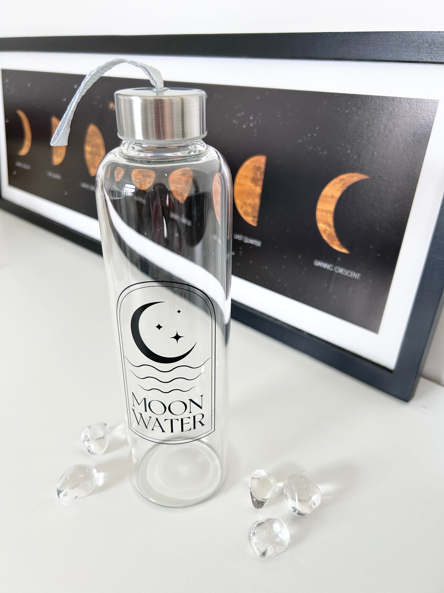 Moon Water - Glass Water Bottle