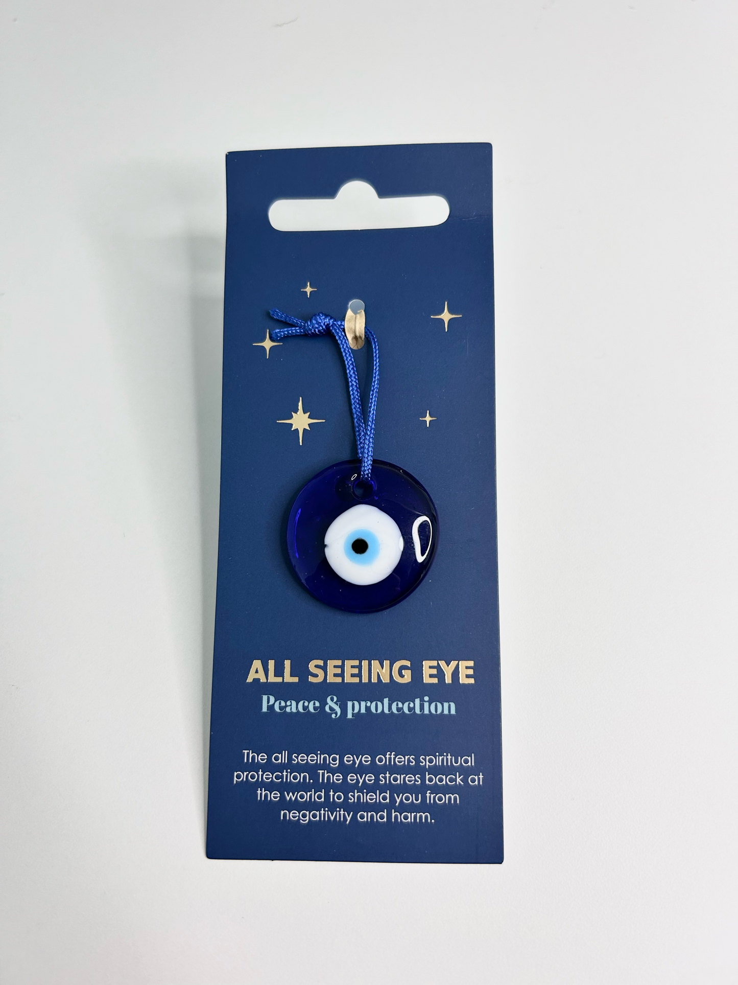 Glass All Seeing Eye Protection Charm