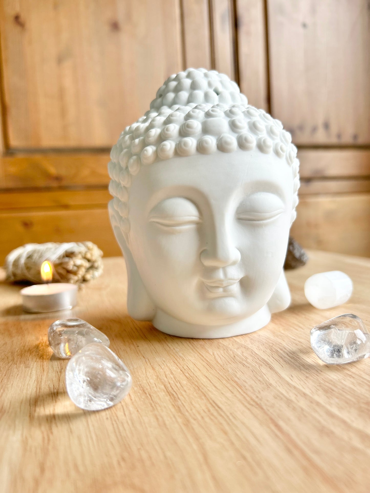 White Buddha Head Burner