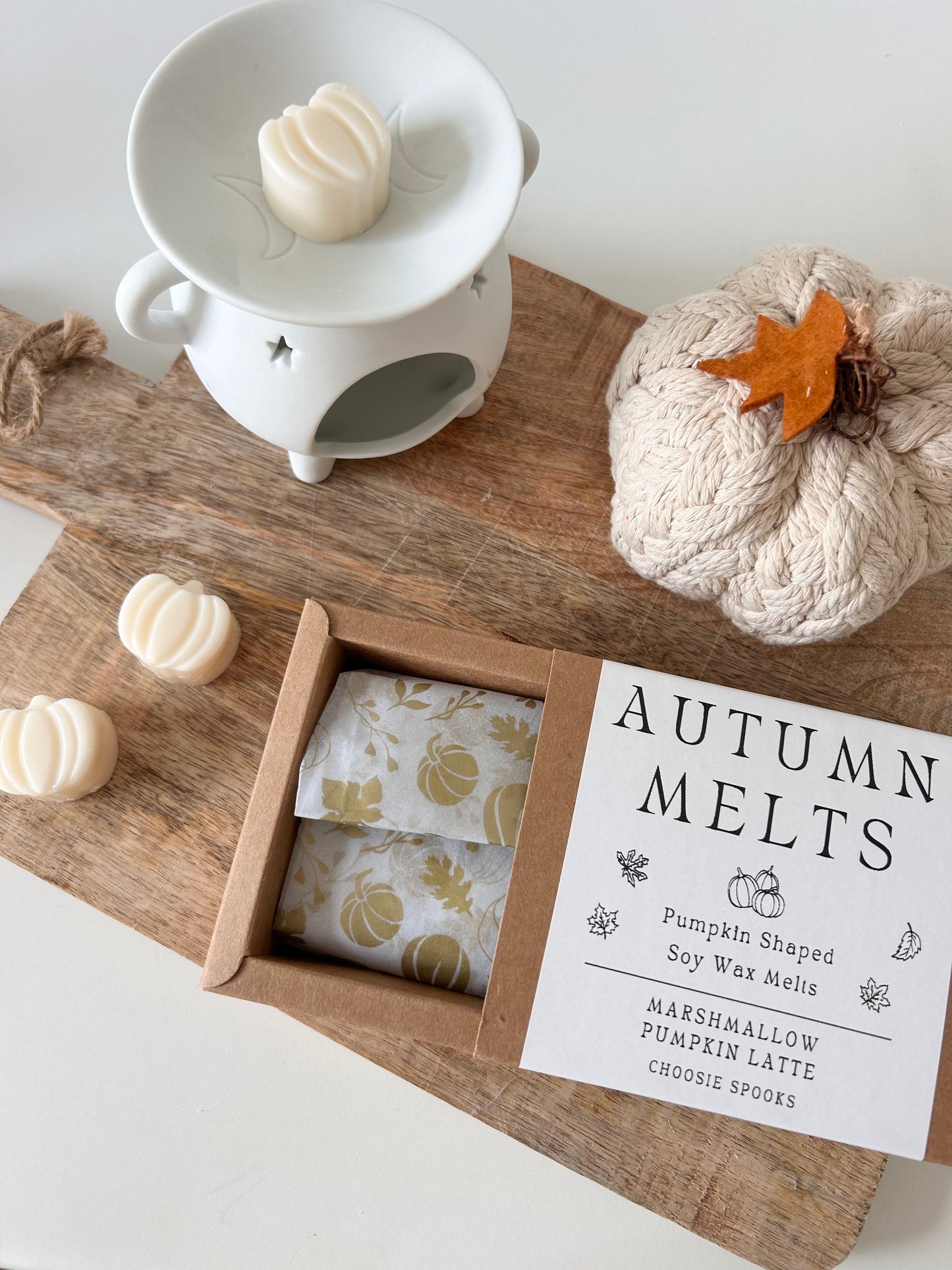 Pumpkin Shaped Wax Melts - 6 Per Pack - Soy Wax